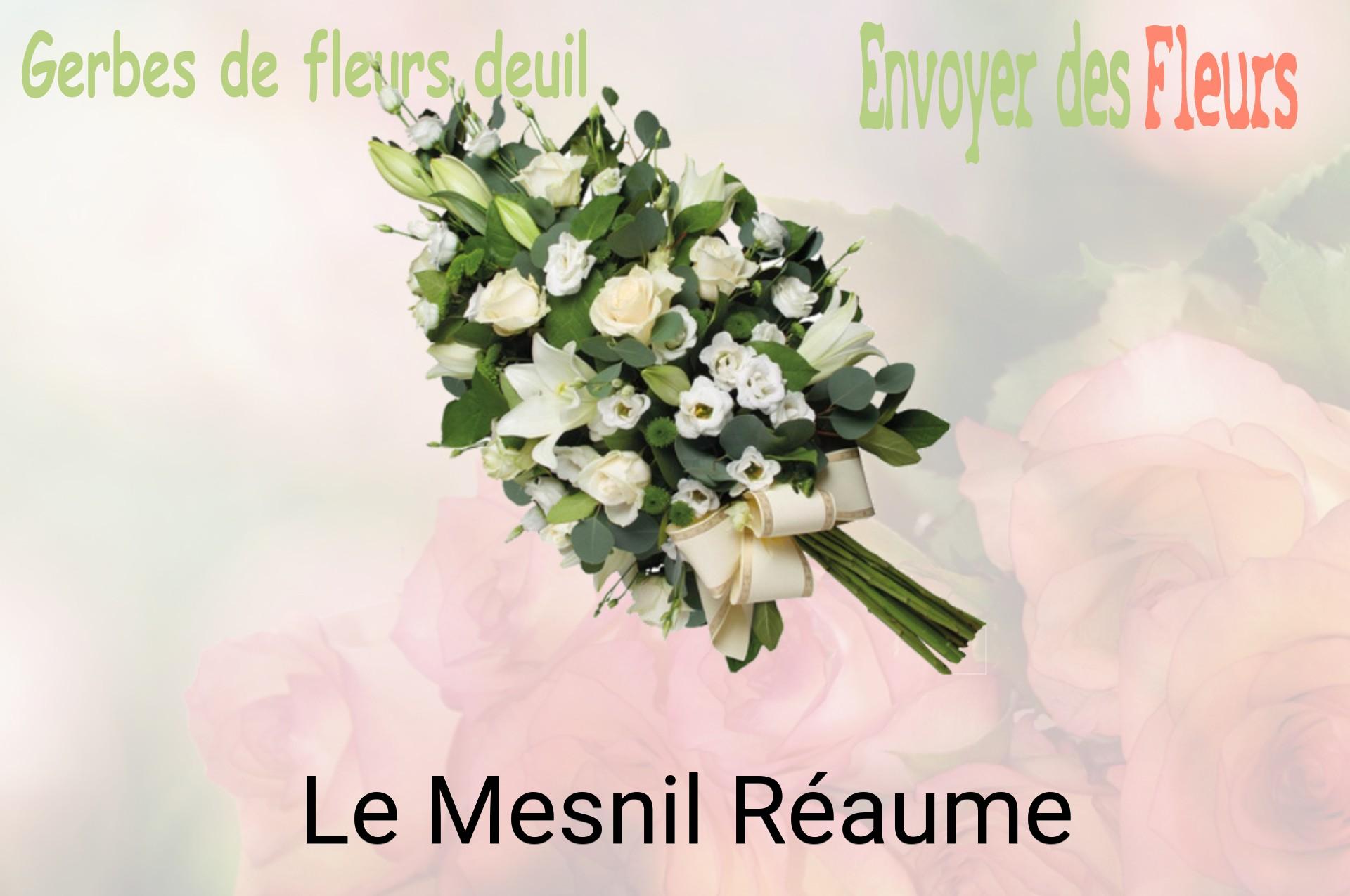 Gerbe de fleurs de deuil livrée à Le Mesnil-Réaume